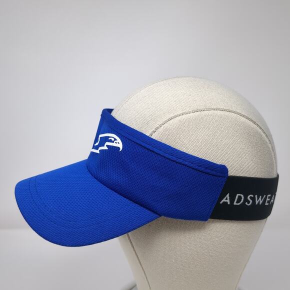 Headsweats Golf Sun Visor Cap Blue One Size Stretchable Embroidered Polyester - Picture 3 of 9